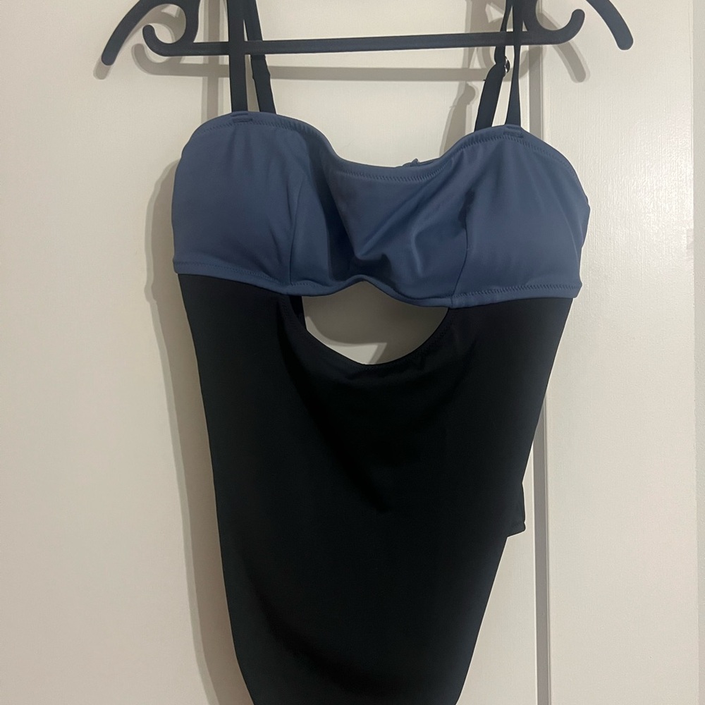 Adore Me Black & Blue Swimwear
